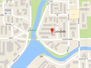 Map location of Cucina Bella Milan showroom